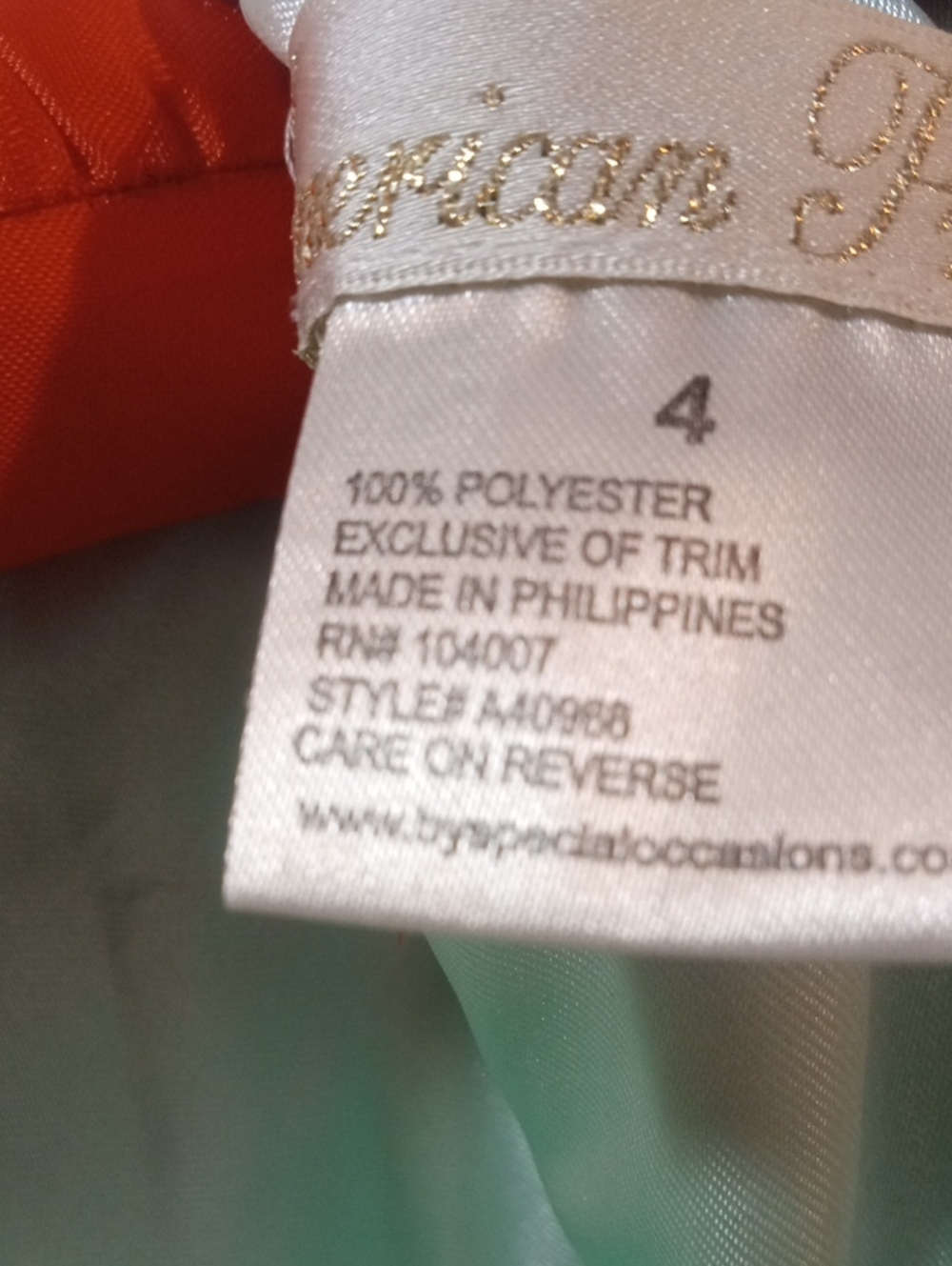 AMERICAN PRINCESS PARTY DRESS - Picture 8 of 10